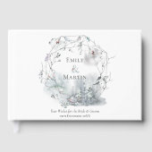 冬のリースの葉フェスティバル水の色結婚の数 ゲストブック (正面)