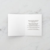 冬のリースウッドランドディアベイビーシャワーサンキュー サンキューカード (内部)