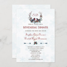 冬のリースベリーブルフィンチリハーサルディナー