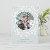 冬のリースホリデーフォトカード シーズンカード (スタンド正面)