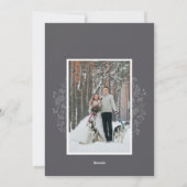 冬のリースホリデーフォトカード シーズンカード (裏面)