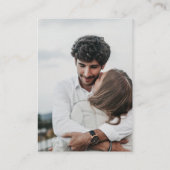 冬のリースモダン結婚の詳細 エンクロージャーカード (裏面)