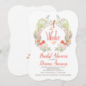 冬のリース招待状 招待状 (正面/裏面)