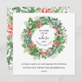 冬のリース来は彼にクリスマスのカードを崇拝させよう (正面/裏面)