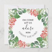 冬のリース来は彼にクリスマスのカードを崇拝させよう (裏面)