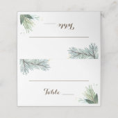 冬のリース結婚ズプレイスエスコートカード プレイスカード (外部開封)