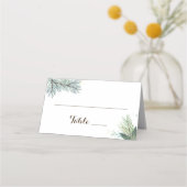 冬のリース結婚ズプレイスエスコートカード プレイスカード (正面)