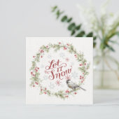 冬のリース-レットイットスノー シーズンカード (スタンド正面)