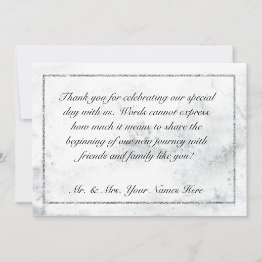 冬のリース&レッド（鳥）ショウジョウコウカンチョウ結婚ズ サンキューカード (裏面)