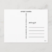 冬のリース | 喜び | 休日スタイリッシュはがき シーズンポストカード (裏面)