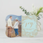 冬のリース | 喜び | 休日スタイリッシュカード シーズンカード (スタンド正面)