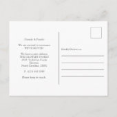 冬のリース「新しいホールのデッキ」新しいアドレス 案内ポストカード (裏面)