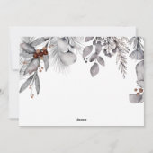 冬のリースHOPEフォトコラージュクリスマス シーズンカード (裏面)