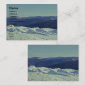 冬のルーマニア人の景色 名刺 (正面/裏面)