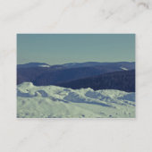 冬のルーマニア人の景色 名刺 (裏面)