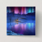 冬のレインボーボタン 缶バッジ (正面)