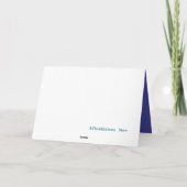 冬のレターのグリーティングカード シーズンカード (裏面)