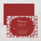 冬のレースRSVP 出欠カード (正面/裏面)