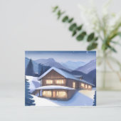 冬のログハウス シーズンカード (スタンド正面)