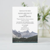 冬のロッキーマウンテンレイクカントリー結婚式 招待状 (スタンド正面)