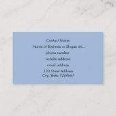 冬のロッキー海岸の頑丈なライトハウス 名刺 (裏面)