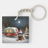 冬のロットワイラーキャラバンクリスマスアドベンチャー キーホルダー (裏面)
