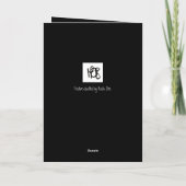 冬のロバ シーズンカード (裏面)