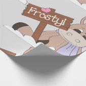 冬のロバ ラッピングペーパー