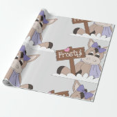 冬のロバ ラッピングペーパー (アンロールド)