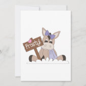 冬のロバ 招待状 (正面)