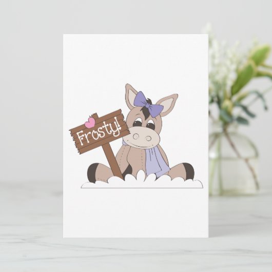 冬のロバ 招待状 (スタンド正面)