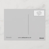 冬のロビン葉書 ポストカード (裏面)