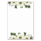 冬のローズ・パイン・ホーリー テーブルナンバー カード (裏面)