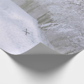 冬のロードツリースノークリスマス ラッピングペーパー (角)