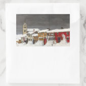 冬のローラ通り（1903年） 長方形シール (バッグ)