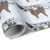 冬のワイマラン ラッピングペーパー (ロールコーナー)