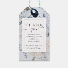 冬のワイルドフラワーエレガントボホ赤ちゃんシャワー ギフトタグ