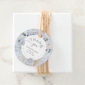 冬のワイルドフラワーエレガントボホ赤ちゃんシャワー フェイバータグ (インサイチュ)