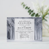 冬のワエレガントンダーランド雪の結婚雪 招待状 (スタンド正面)