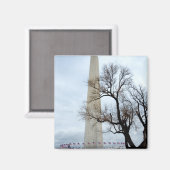 冬のワシントン記念碑 マグネット (正面/裏面)