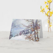 冬のワルチェンシー | ロビスコリント カード (黄色い花)