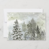 冬のワンダースノークリスマスの写真カード シーズンカード (裏面)