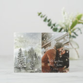 冬のワンダースノークリスマスの写真カード シーズンカード (スタンド正面)