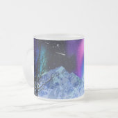 冬のワンダーライツフロステッドグラスコーヒーマグ フロストグラスマグカップ (正面左)