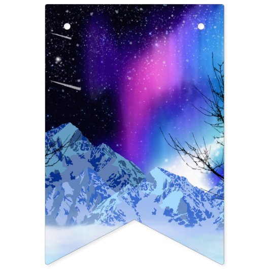 冬のワンダーライトが旗 バンティングフラッグ (第1の旗)