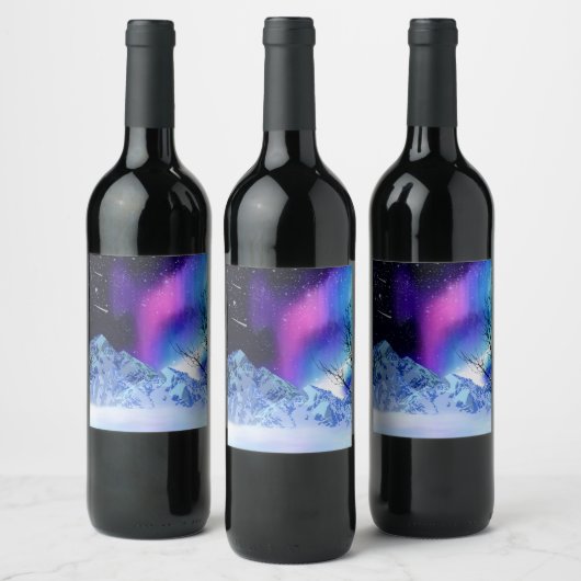 冬のワンダーライトワインラベル ワインラベル (ボトル)