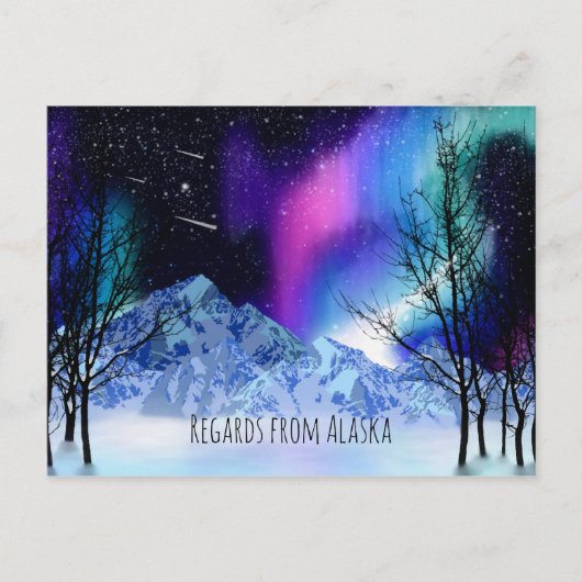 冬のワンダーライト ポストカード (正面)