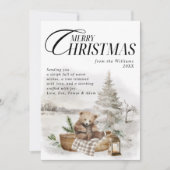 冬のワンダーラフォレストメリークリスマス シーズンカード (正面)