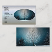 冬のワンダーランドうさぎ 名刺 (正面/裏面)