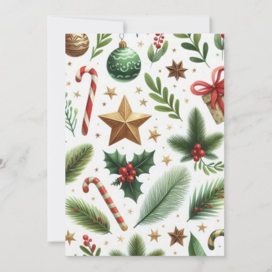 冬のワンダーランドかわいい冬の動物2nd誕生日 招待状 (裏面)